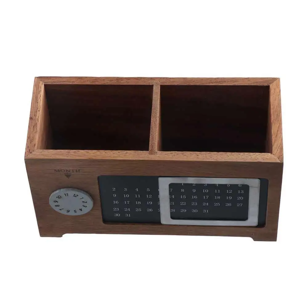 Holders Desktop Office Organizer Pen Bracket Make up Brush Holder Calendar Pen Holder Stationery Organizer Desktop Storage Box