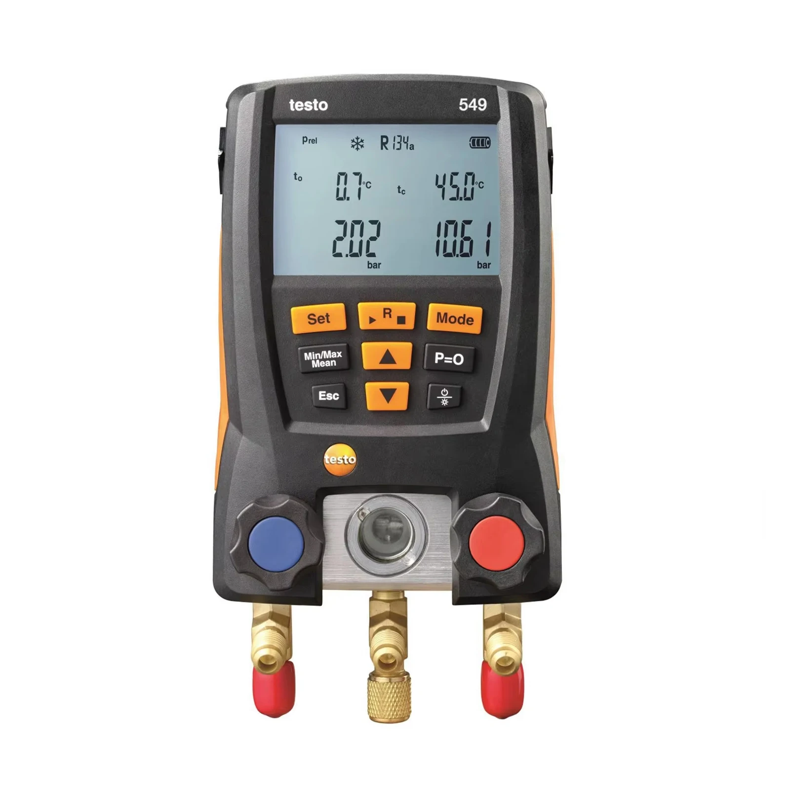 Manómetro Digital Testo 549, Manómetro de Presión de Refrigerante, Sistema de 2 Válvulas para HVAC 0560 0550, Medidor de Presión de Aire Acondicionado