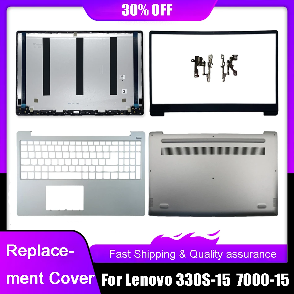 New Laptop LCD Back Cover For Lenovo Ideapad 330S-15 330S-15IKB 330S-15ISK 7000-15 Front Bezel Palmrest Upper Bottom Case Hinges