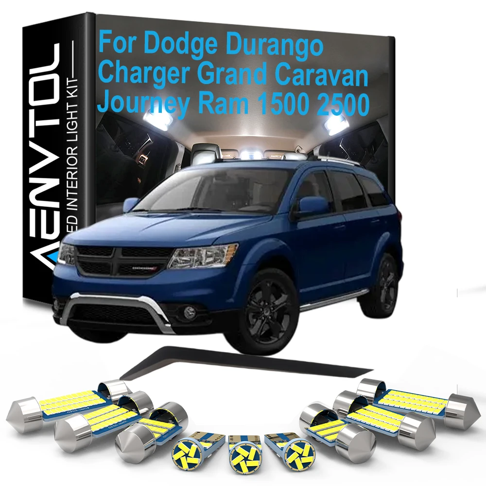 LED Interior Light Kit For Dodge Durango Charger Grand Caravan Journey Ram 1500 2500 Challenger Nitro Dart Dakota Caliber