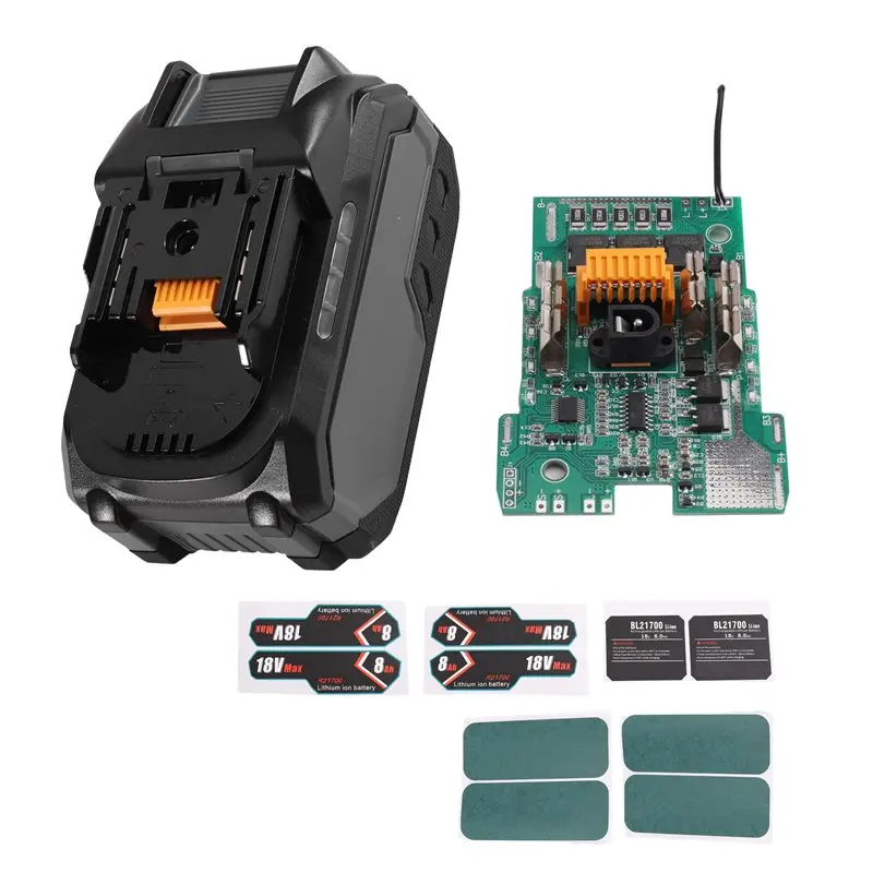 DTA4-For 10X21700 Battery Case Li- Battery Charging 3TOLL Fully Decoded Protection Board For Power Tools
