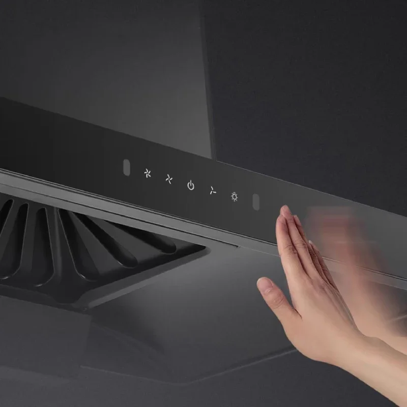 شفاط المطبخ على شكل حرف T 900 مم، شفاط مستخرج الدخان الذكي، شفاط عادم المدخنة للمطبخ