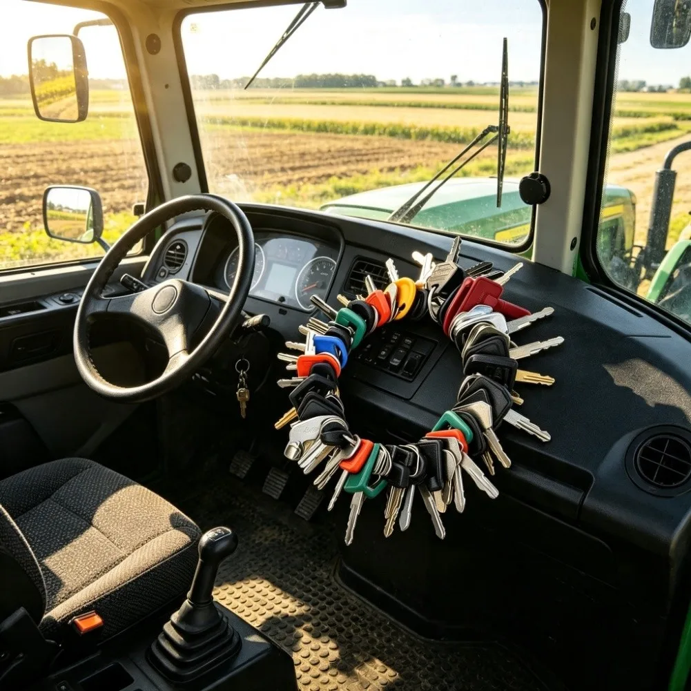 Agricultural Machinery Keys Equipment Key Kit 70 Pieces Included Reliable Material Build 70 Keys For Heavy Machinery