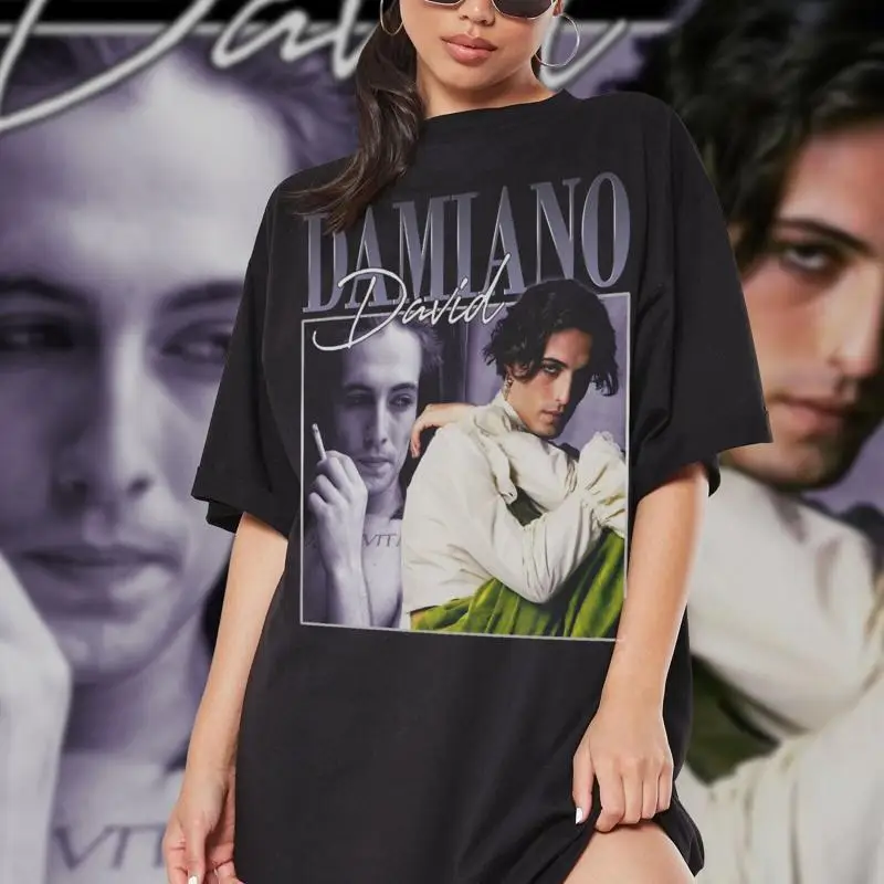 

Damiano David Vintage T Shirt Homage Fan
