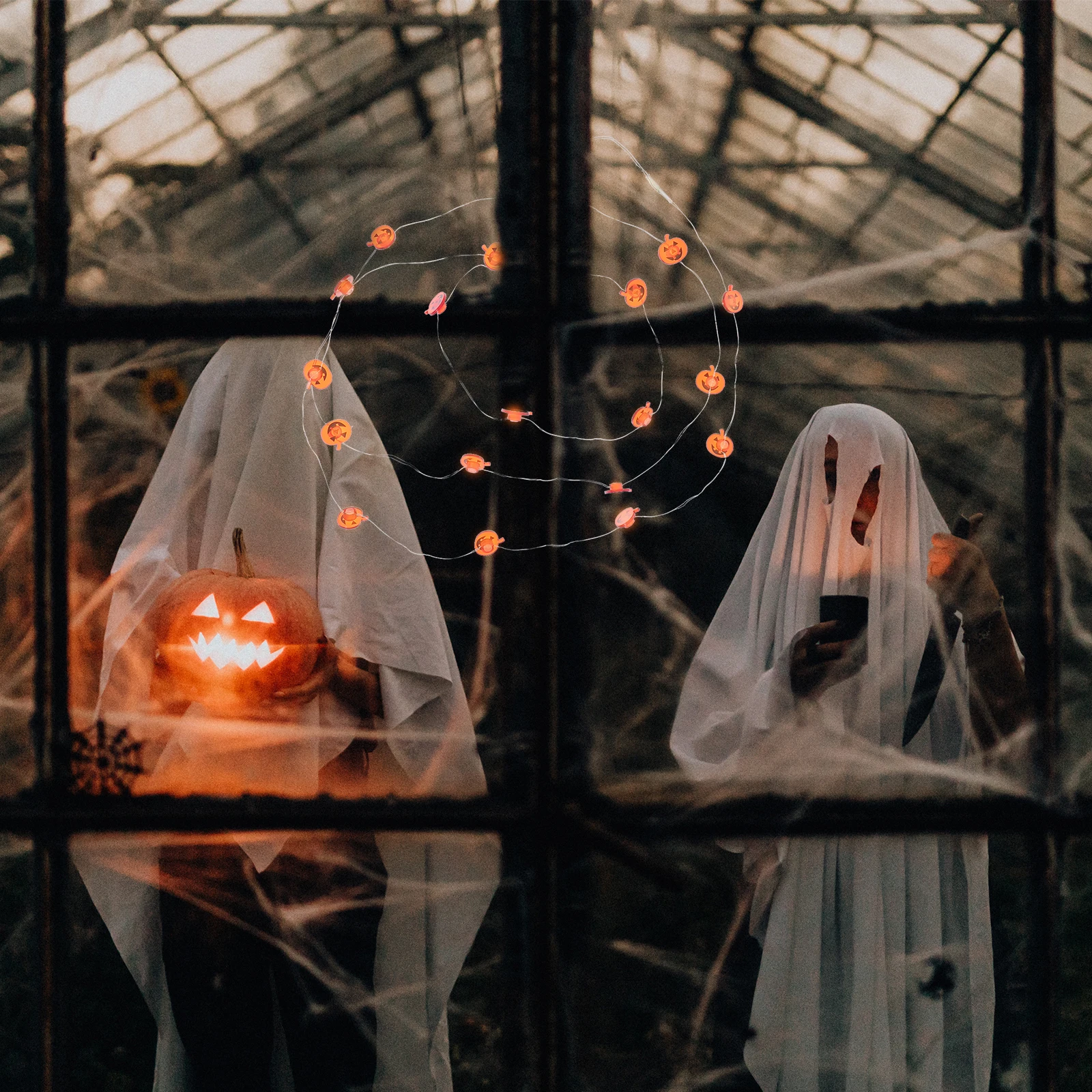 

1Pcs Halloween Pumpkin String Light Creative LED Festival Decoration Pumpkin Lamp String Lights Halloween Light