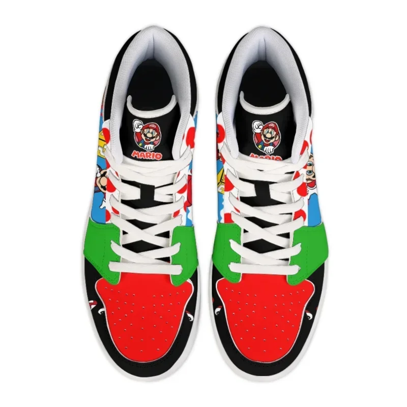 Super Marios Bros Anime scarpe per uomo donna Cartoon Cosplay Sneakers ragazzi ragazze High Top Fashion scarpe da corsa scarpe sportive per bambini