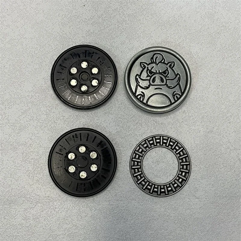 Monedas hápticas magnéticas para nariz de cerdo, juguetes Fidget, Clicker de Metal EDC, Spinner de mano para adultos, herramienta para aliviar la