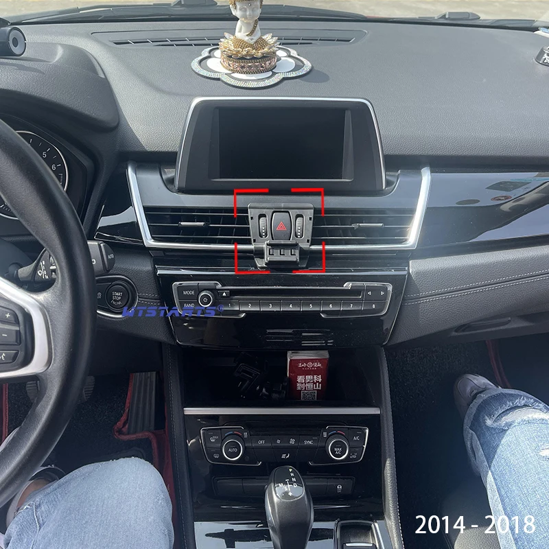 Car Phone Holder GPS Navigation For BMW 2 Series F45 F23 2014-2018 Adjustable Rotating Phone Holder Base Interior Accessories