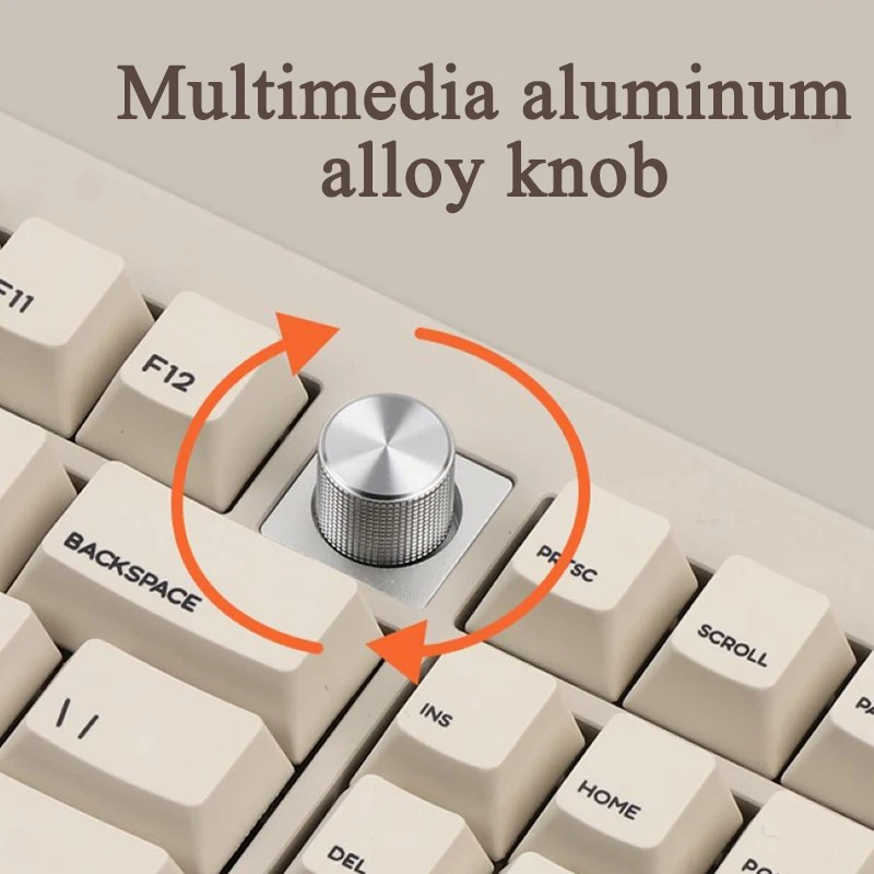 Cidoo V87 The Third Mock Examination Customized Gasket Aluminum Lump Mechanical Keyboard Bluetooth Wireless Via Hot Plug Rgb