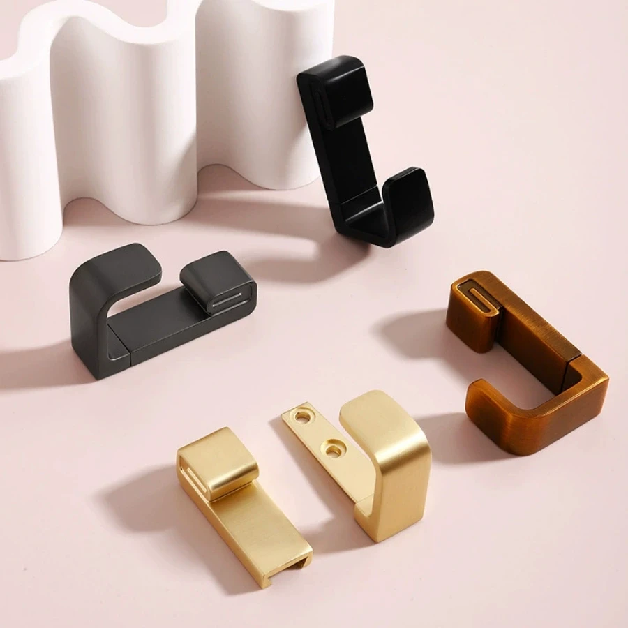 Modern minimalist zinc alloy clothes hangers for furniture hardware, closet door back clothes hangers hat rack in the closet