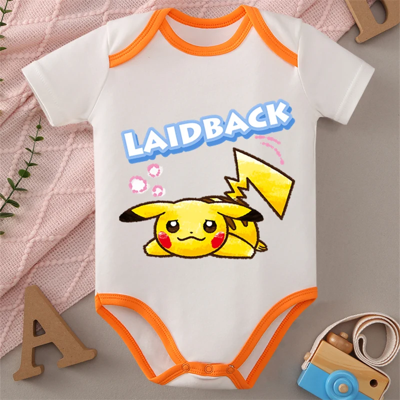 

MINISO Pocket Monster Bulbasaur Japanese Style Pure Cotton Cloths Bodysuit for Baby Onesie Jumpsuit for 0 To 12 Months Newborn