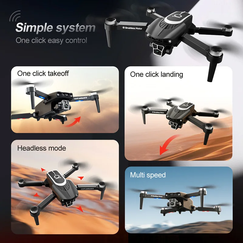 Xiaomi A10 Pro Mini Drone Profesional 8K HD Camera Fly 25Min Obstacle Avoidance Brushless Foldable Quadcopter Optical Flow 2024