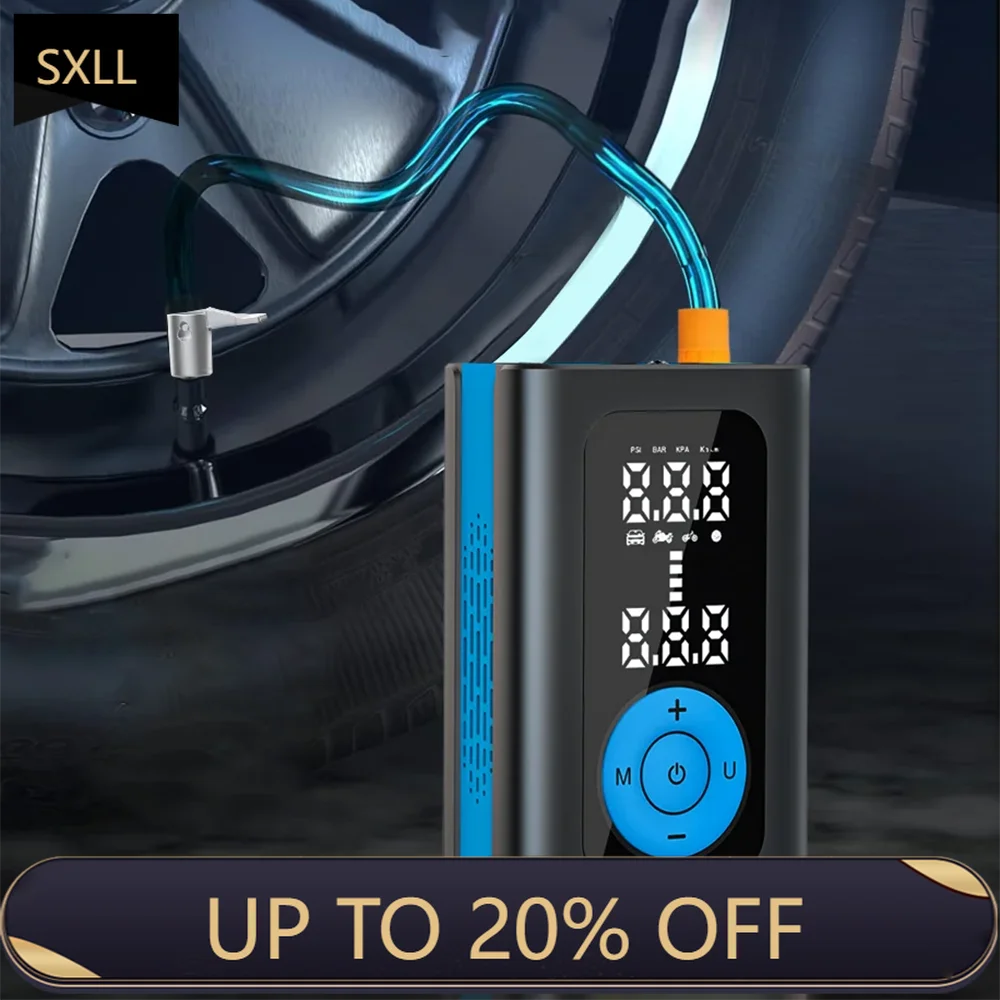 SXLL  Mini Cordless Auto Parts Tire Inflator Portable Air Compressor Car Tire Inflator Car Air Pump