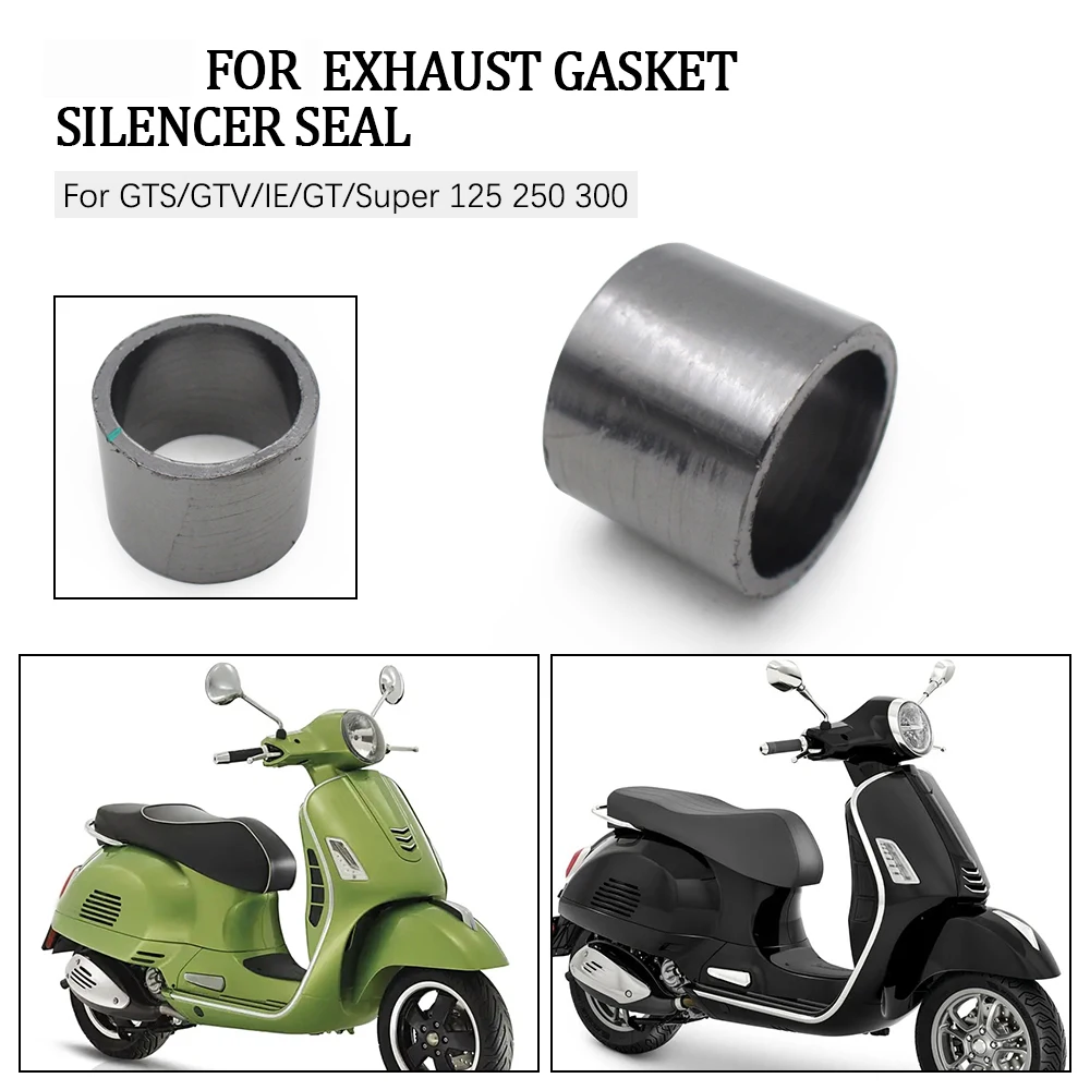 

For Vespa GTS GTV IE GT S Super 125 250 300 cc Exhaust Pipe Gasket Seal Muffler Accessories