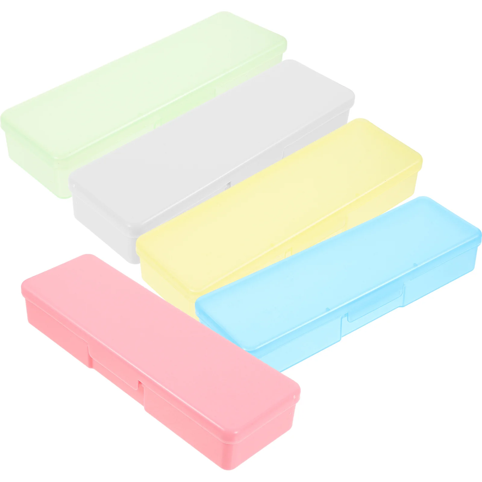 5 pz Custodie per pinzette Scatola di immagazzinaggio per pinzette per ciglia Organizzatore portatile per estensioni delle ciglia Custodia da viaggio Supporto in plastica vuoto compatto