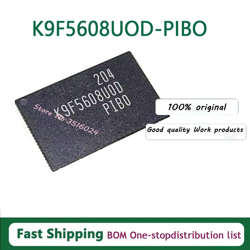 

10 шт./лот K9F5608U0D-PIB0 K9F5608UOD-PIBO TSOP48 100% новый