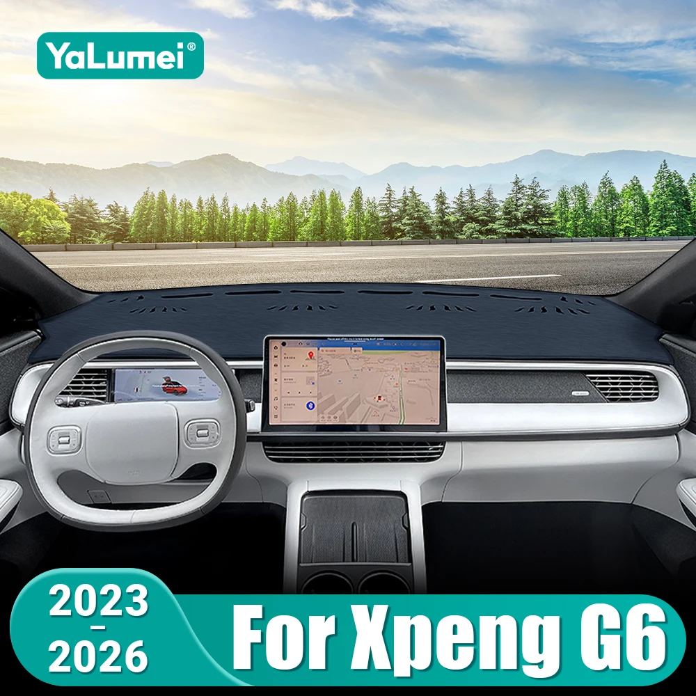 For Xpeng G6 2023 2024 2025 2026 Car Dashboard Mat Sun Shade Pad Non-Slip Heat Insulation Glare Reducer Interior Accessory