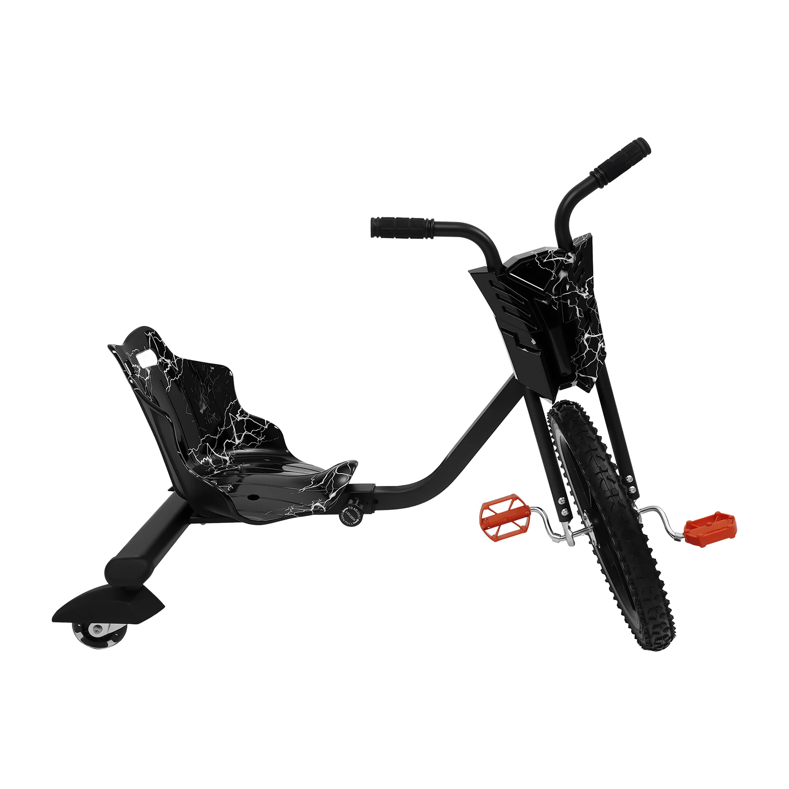 Kinder-Dreirad, Pedal-Dreirad, nicht angetrieben, Drift-Kart, Balance-Auto, Drifting Scooter Drifter für 6 Jahre – Detail 10