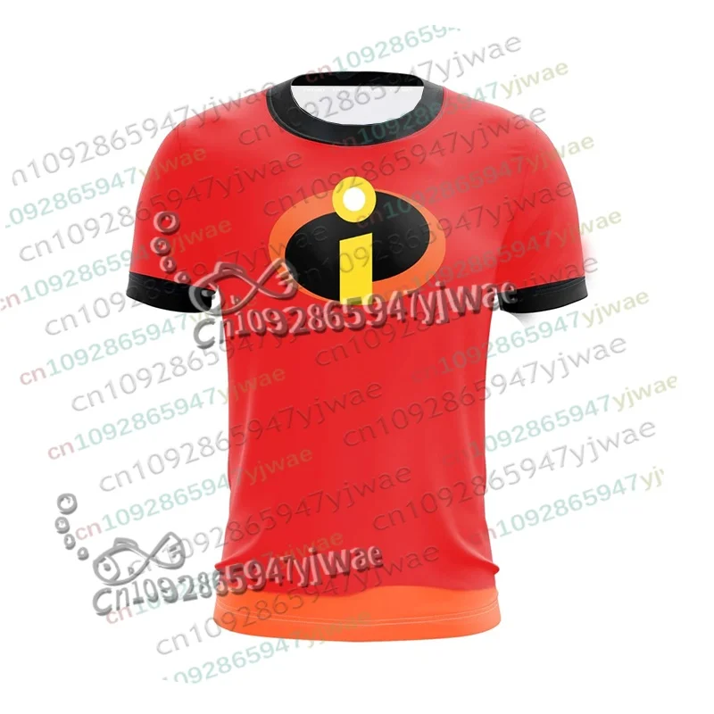 Cartoon The Incredibles Retro Cosplay T-Shirt 3D Schnelltrocknendes Oberteil Film-Fans T-Shirt Streetwear Damen Herren Freizeit-T-Shirt Kleidung – Detail 4