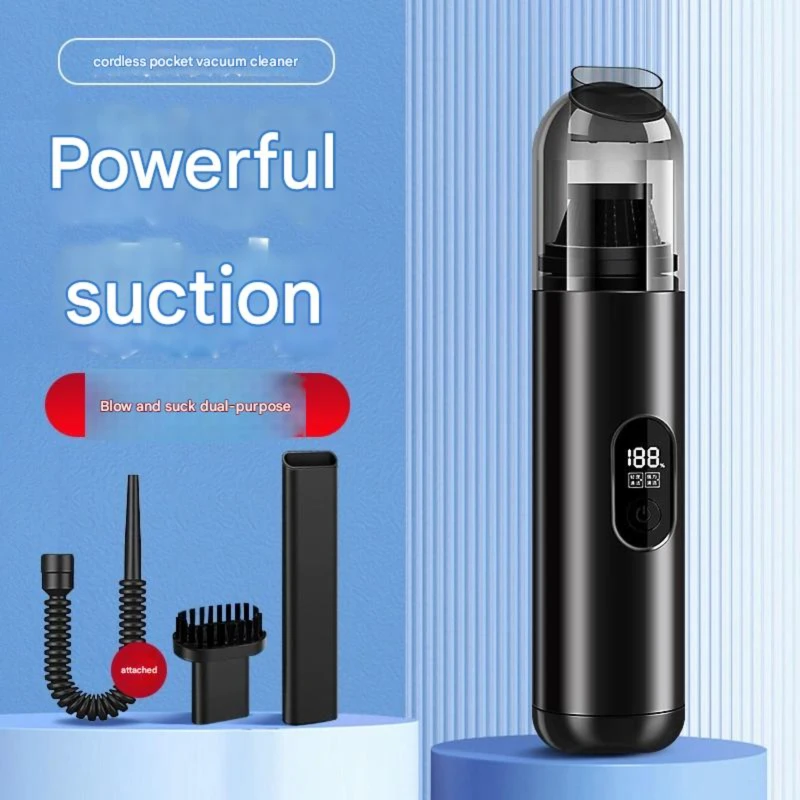 

Lightweight Cordless Handheld Vacuum for Cars & Pets, Rechargeable Mini Vacuum with Dual USB/Car Charger, Compact Pet Hair Remov