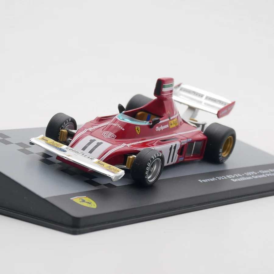 Toy Vehicle Ixo 1:43 Ferrari 312 B3-74 1975 Clay Regazzoni Brazilian Grand Prix Diecast Car Model 2#