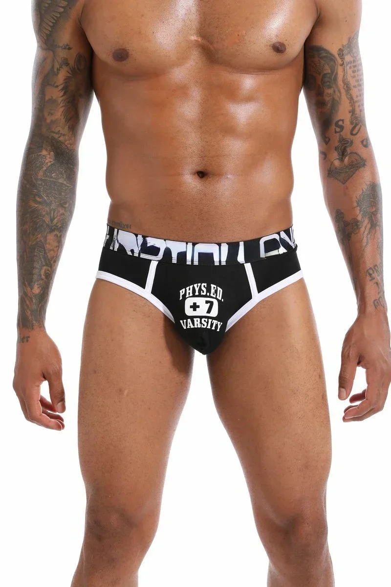 

Lace-up cotton low waist hot stamping brief breathable Fashion underwear classic comfortable boxer short