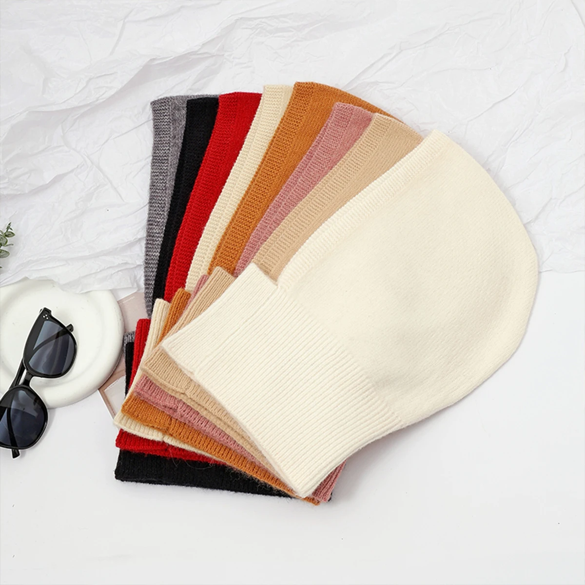 

New Fake Collar Shawl Hat for Autumn Winter Warm Scarf for Women Fashionable Hat Scarf Integrated Knitted Outdoor Ear Protection