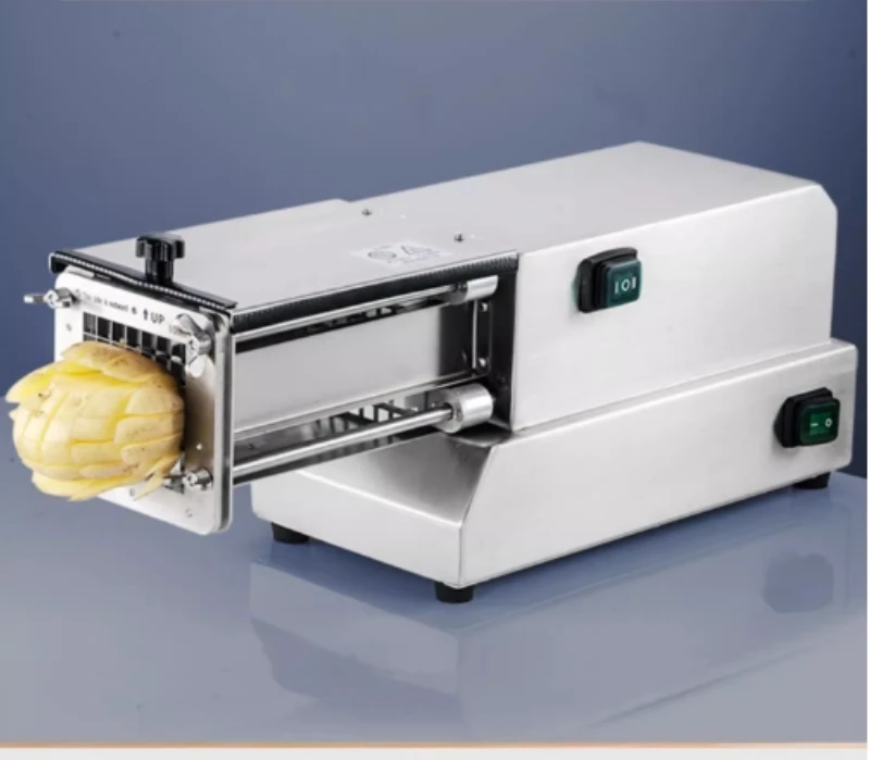 

Новая электрическая картофелерезка Коммерческая автоматическая машина для картофеля фри Огурец Редис Салат сладкой картофеля длинные полоски