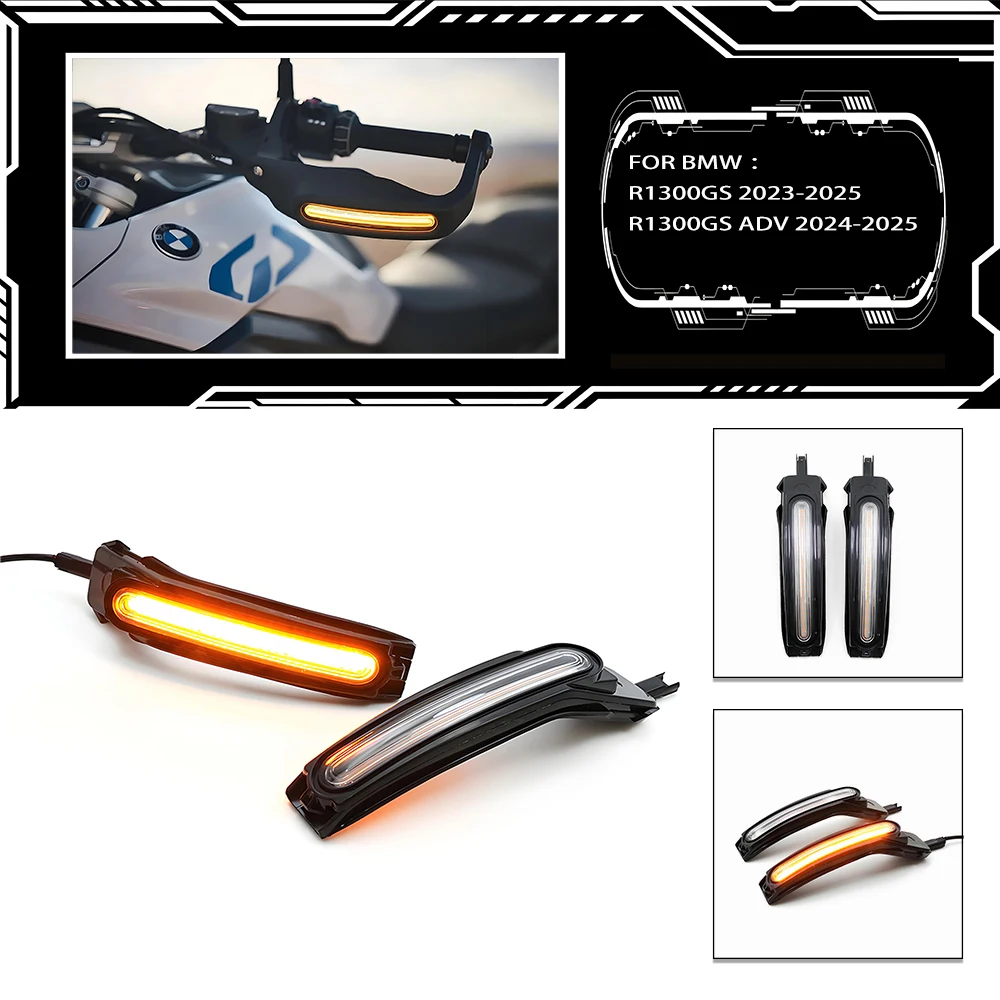 Motorcycle Hand Guards LED Motor Handguards Protection  for BMW R1300GS R 1300 GS with Integrated Turn Signal 2023 2024 2025