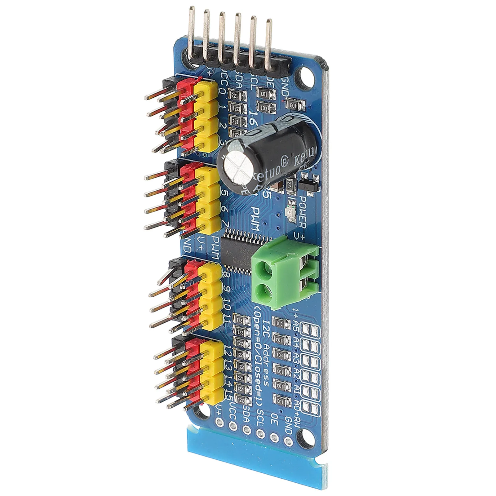 16 Channel Driver Board Pwm Controller Module for Robotics DIY Engineering Projects Beginners Professionals Motor Control
