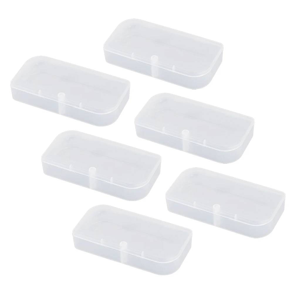 

6pcs Parts Storage Case Clear Plastic Box for Small Items Organization Container Collection Home Storage Tool Box