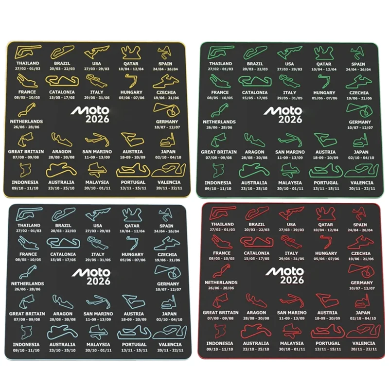 2026 Gp Racing Track Calendar 3d Printed Motorcycle Race Desk Ornament Plastic Home Decor Gift For Racing Lovers