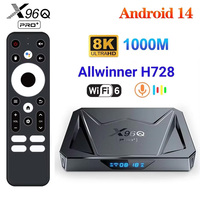 X96Q PRO TV Box Android 14 Allwinner H728 4GB 32GB 1000M LAN BT5 3D Wifi6 2.4G/5G Support 8K Media Player Set Top Box 2GB16GB