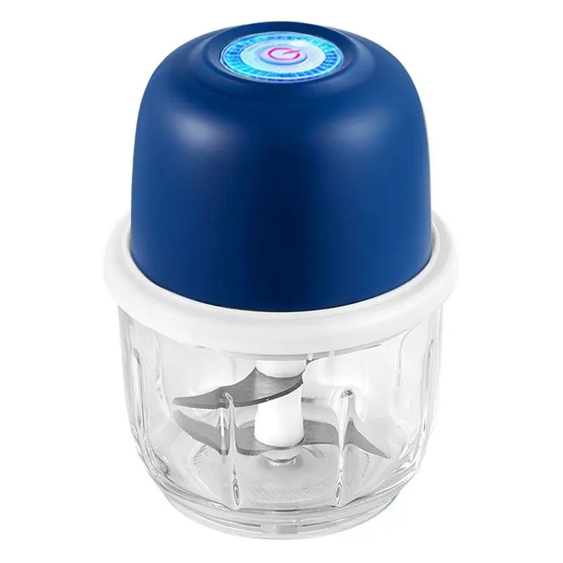 AA81-Garlic Chopper Portable Food Processor, Mini Food Chopper Onion Chopper, Cordless Meat Grinder With USB Charging