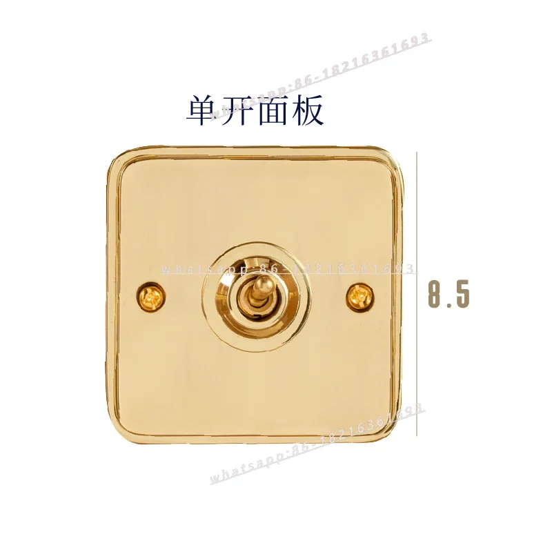 Dial Rod Single Open Double Open Double Control Retro Hidden Switch Living Room Bedroom Panel