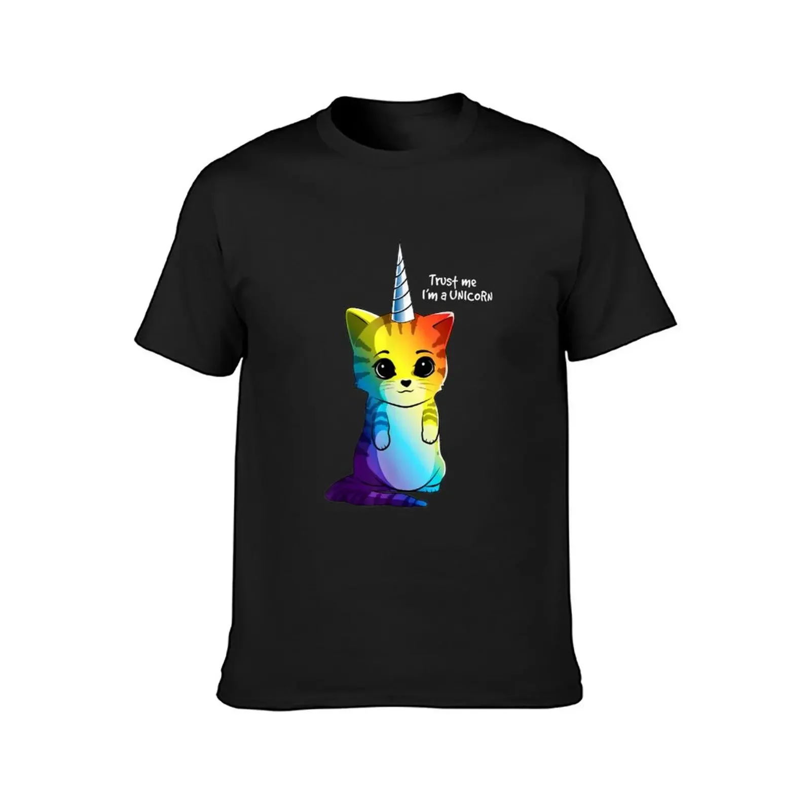 Caticorn T Shirt Unicorn Cat Kittycorn Girls Women Rainbow T-Shirt quick-drying anime stuff graphics t shirts for men