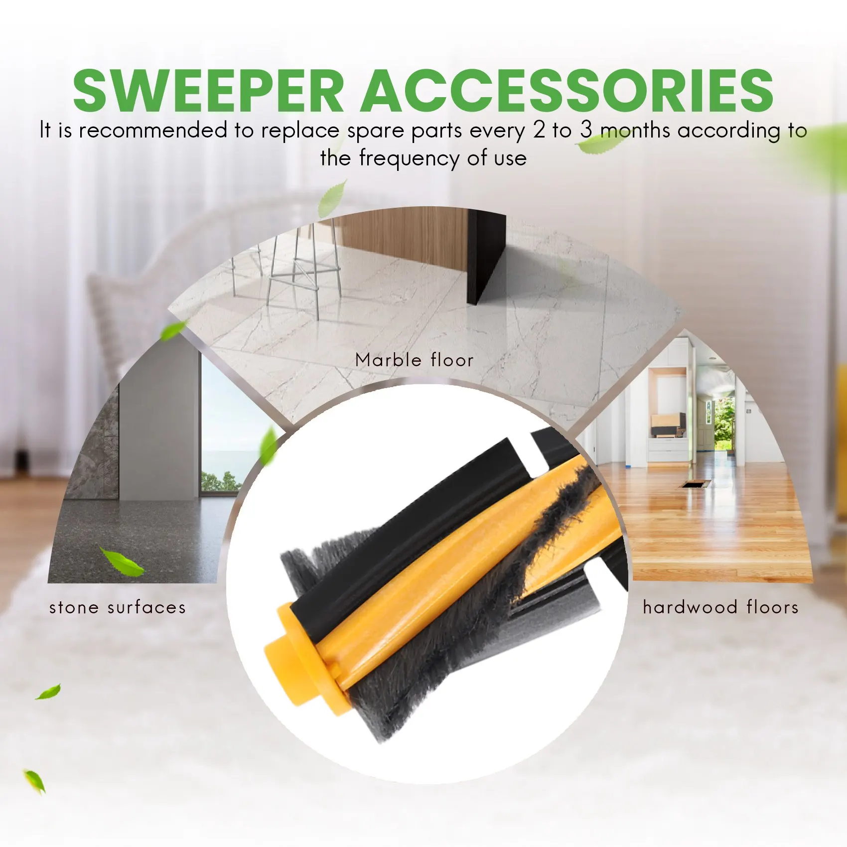 Substituir peças de reposição kit capa escova principal para ecovacs deebot ozmo 900 dn5g peças aspirador pó