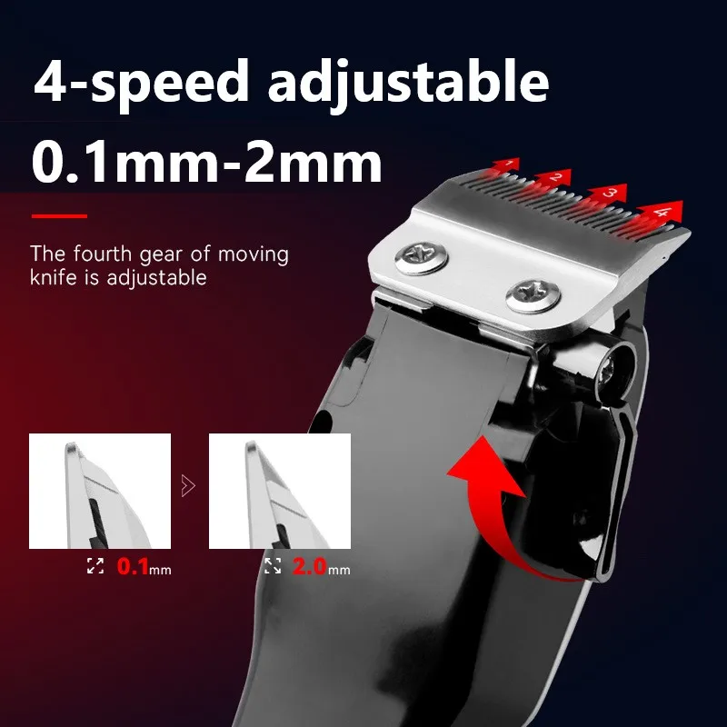 Kemei PG809A Adjustable Powerful Hair Clipper Barber Electric Hair Trimmer For Men Professional Cordless Hair Cutting Machine