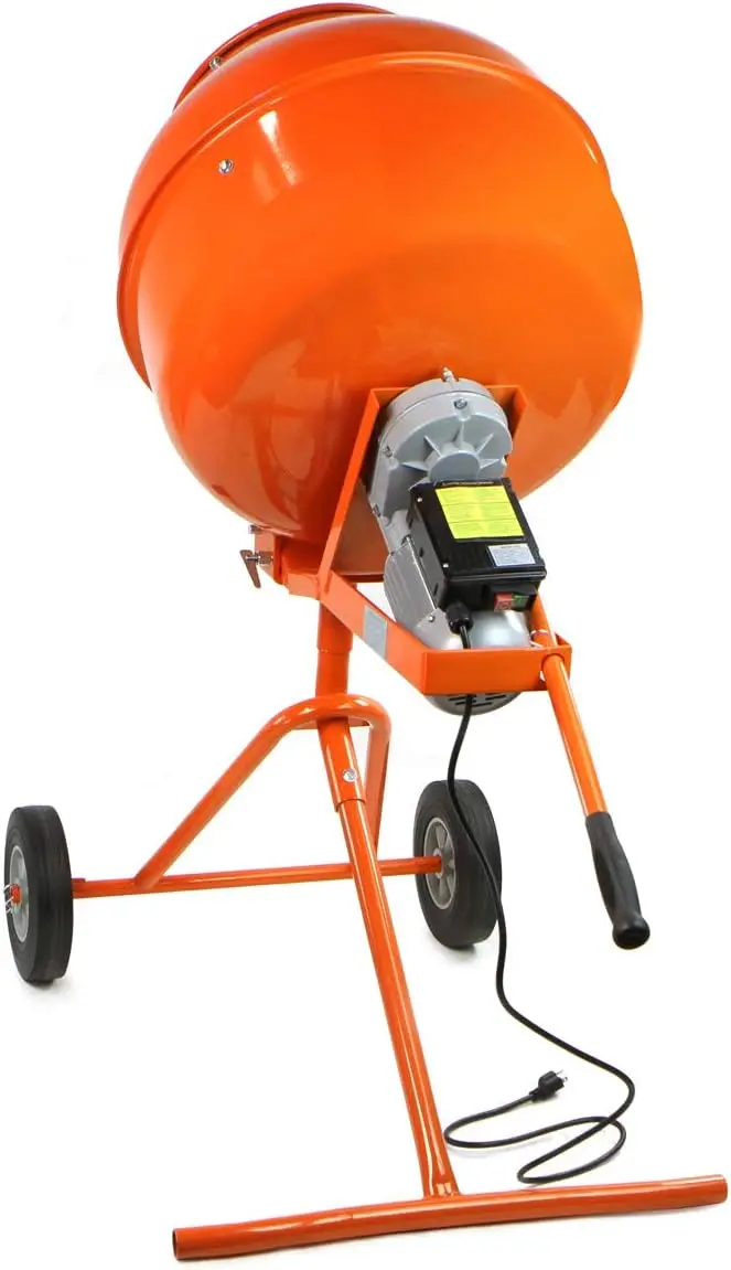 Stark USA 5.0 Cu. Ft. Cement Mixer 1/2hp Portable Electric Concrete Mortar Barrow Machine Cement Mixing Machine Mortar Stucco