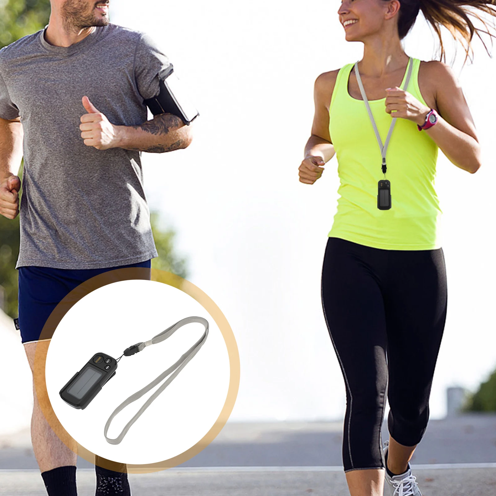 

Digital Running Pedometer 30 Days Memory Calorie Counter Large Display Black Fitness Tracker Step Counter Walking Tool Sports
