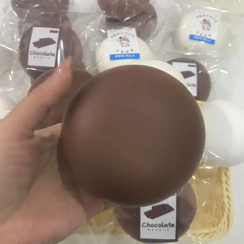 Jouet de décompression de rebond de gâteau Daifuku au lait/chocolat, jouet Squishy à montée lente