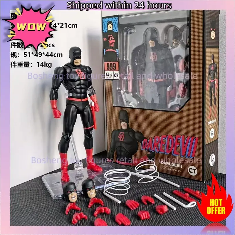 Auf Lager Ct Toys Daredevil Figur Mafex 223 Schwarze Version SHF Anime Actionfigur Figurine Statue Bewegliches Modell Geschenke Kinderspielzeug