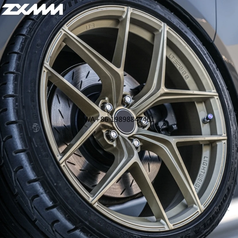 

ZXMM Hot 1 Piece Deep Concave Forged Brushed Polished 5x120 5x112 5x114.3 18 19 20 21 22 Inch Wheel for Racing Car Wheel