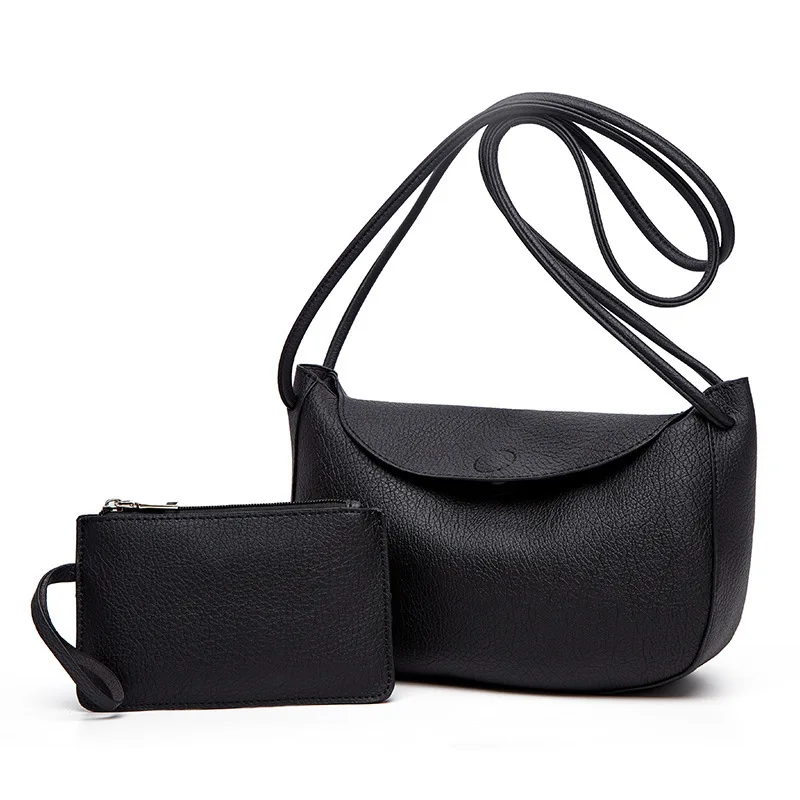 

2025 fall new tide fashion lychee grain soft leather women's bag simple hundreds of single shoulder diagonal cross mother bags