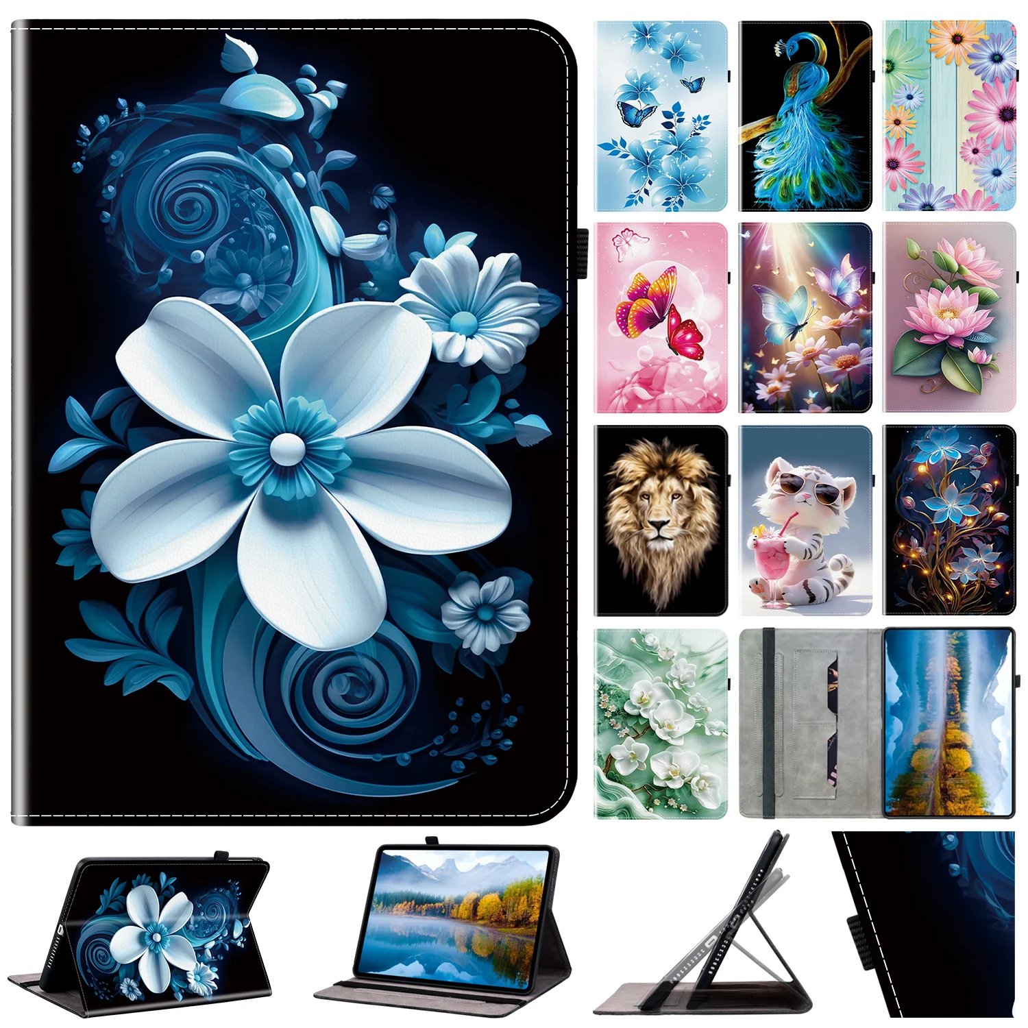 

Tablet Case For Realme Pad 2 11.5 Pad Mini 8.7 Case OPPO Pad SE Air 10.36 Realme Pad 10.4 X Leaher Flip Cover