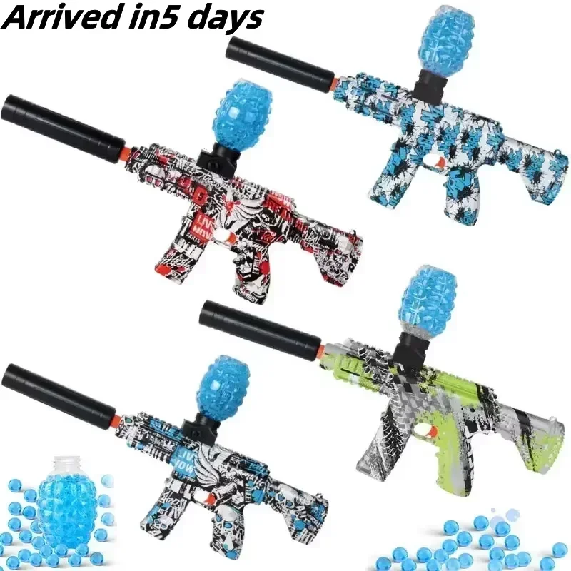 NUOVO 2025 Elettrico M416 piscina giocattoli pistola gel giocattolo automatico giocattolo esterno attività di squadra Compleanno Pasqua watergun regalo