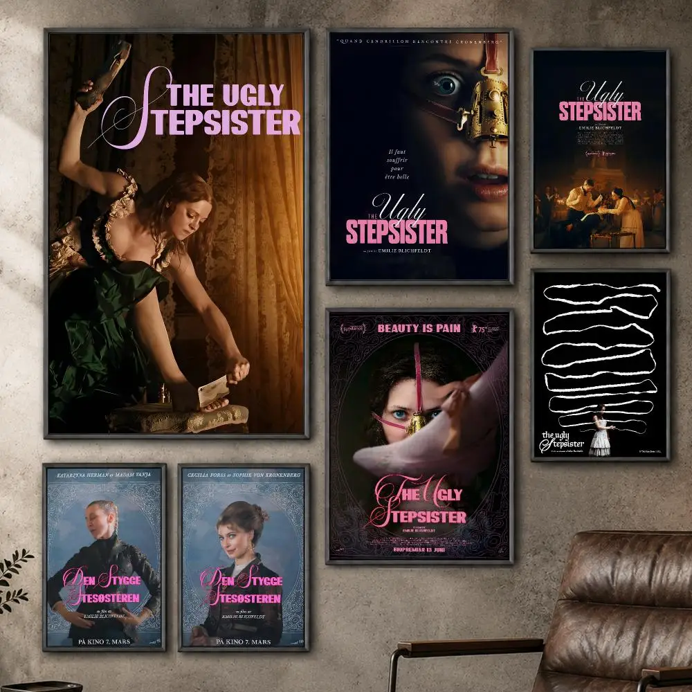 Film The Ugly Stepsister Body Horror Poster  PP Self Adhesive Home Garage Dorm Bar Wall Decor Aesthetic Retro Gift