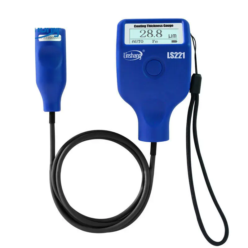 LS221 Digital Automotive paint Thickness Meter Handheld Fe/NFe Type Coating Thickness Gauge With 0 to 2000um Measuring Range