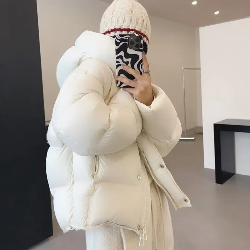 

Parker Women Jacket Coat Women Down Jacket Warm Hooded Thick White Duck Down Leisure Winter Jacket JJ1142