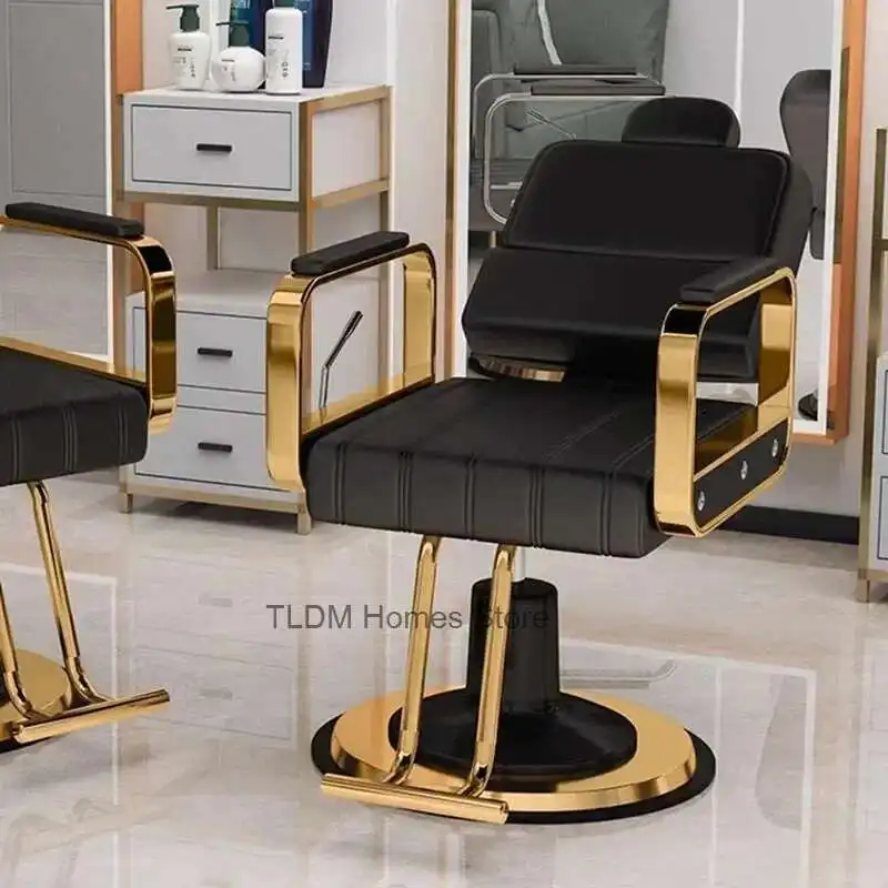 

Reclining Armchairs Vanity Barber Chairs Swivel Luxury Professional Aesthetic Hairdressing Chair Beauty Salon Barberia Furniture